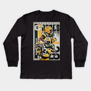 Aaron Jones 33 Kids Long Sleeve T-Shirt